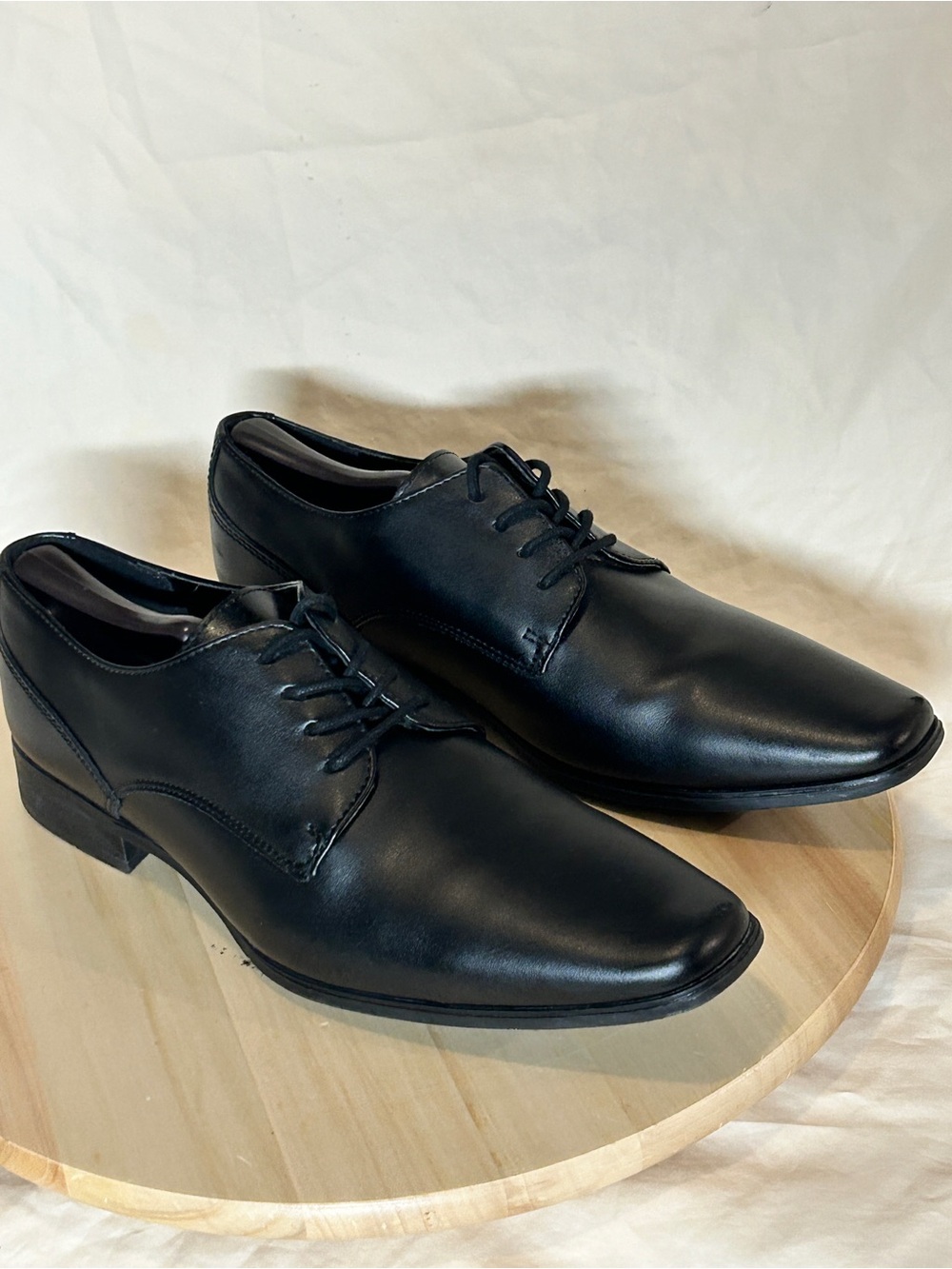 Calvin Klein Men's Black Brodie Lace-Up Dress Oxfords US 10